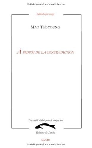 A propos de la contradiction