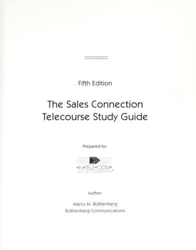 Sales Connectiontelecourse Study Guide