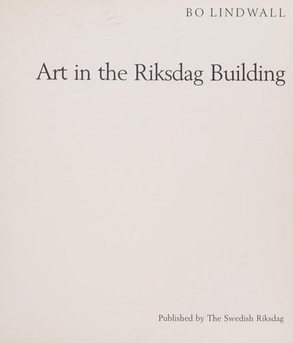 Art in the Riksdag Building