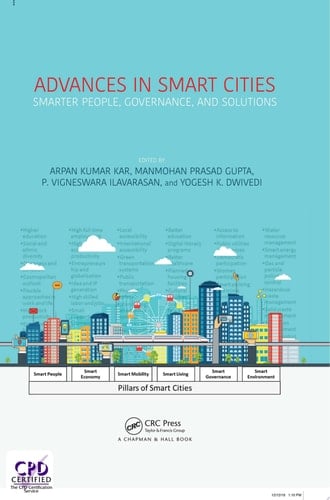 Advances in Smart Cities Smarter People, Governance, and Solutions