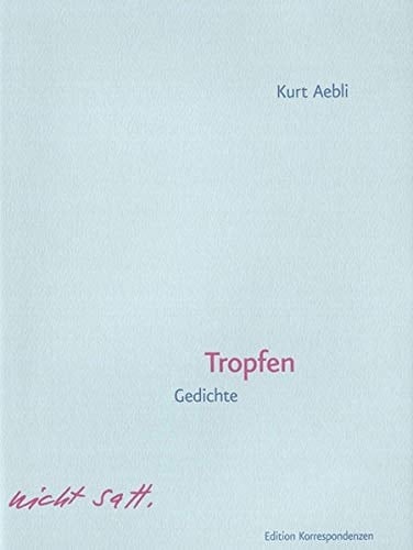 Tropfen Gedichte