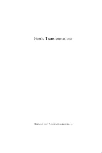 Poetic Transformations Eighteenth-Century Cultural Projects on the Mekong Plains