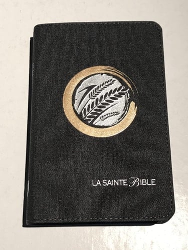 French Bible, La Saint Bible, Segond 1910, Denim Imitation Leather, Compact