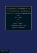 Cambridge Compendium of International Commercial and Investment Arbitration