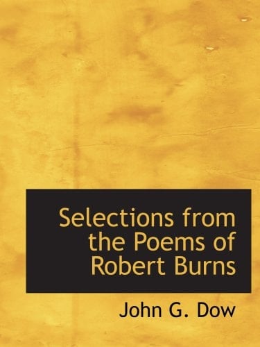 Selections from the Poems of Robert Burns
