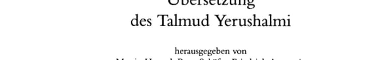 Übersetzung des Talmud Yerushalmi