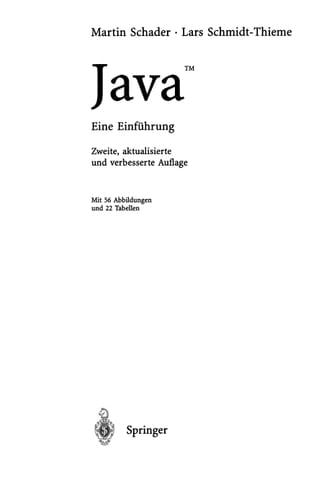 Java. Eine Einführung.