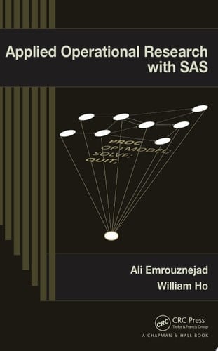 Applied Operational Research with SAS