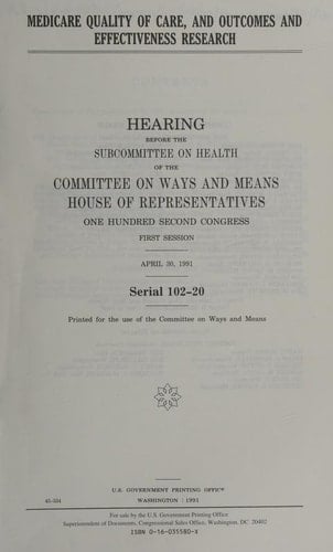 Medicare Payments to Physicians Under the Resource-based Relative Value Scale Hearing Before the Subcommittee on Health of the Committee on Ways and Means, House of Representatives, One Hundred Second Congress, First Session, June 25, 1991