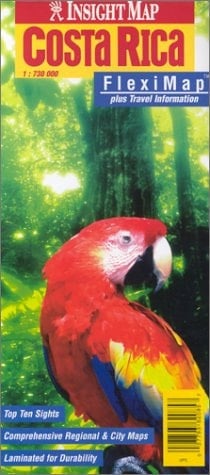 Insight Map Costa Rica Fleximap Plus Travel Information