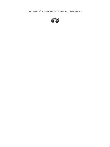 Band 22: 1981 Archiv für Geschichte des Buchwesens