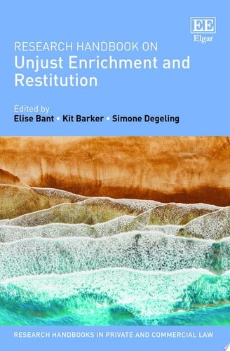 Research Handbook on Unjust Enrichment and Restitution