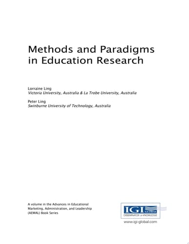 Methods and Paradigms in Education Research