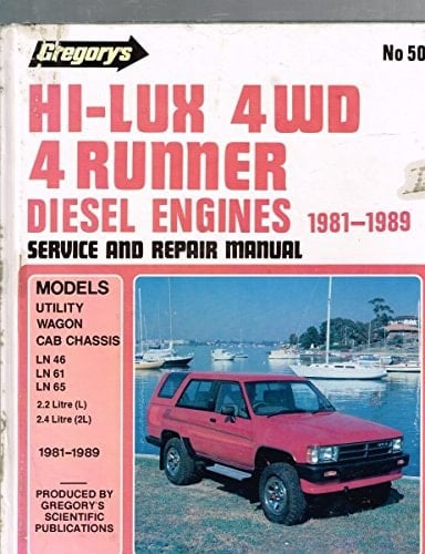 Toyota Hi-lux 4WD 4 Runner Diesel LN46/LN61/LN65, 2.2 Litre (L) Engine, 2.4 Litre (2L) Engine, 1981/1989