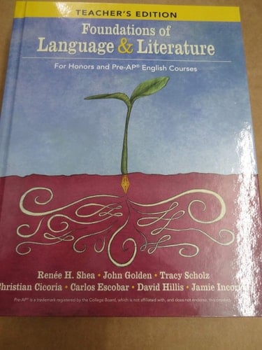 Foundations of Language & Literature For Honors and Pre-AP English Courses