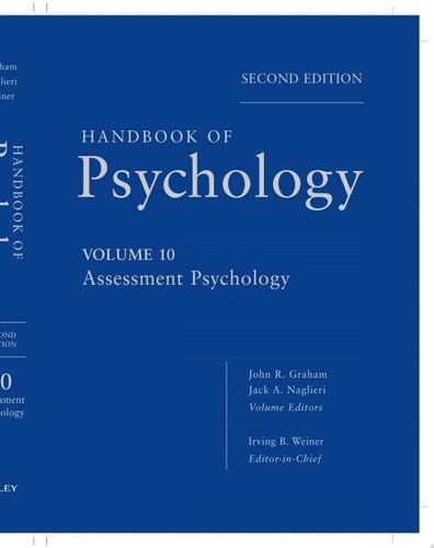 Handbook of Psychology, Assessment Psychology