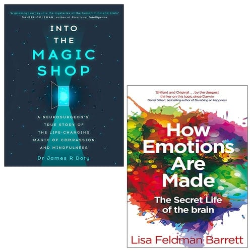 Into the Magic Shop By Dr James Doty, How Emotions Are Made By Lisa Feldman Barrett 2 Books Collection Set