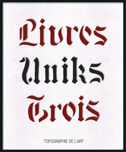 Livres uniks trois