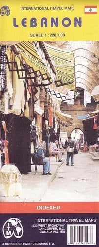 Lebanon Map by ITMB 2004