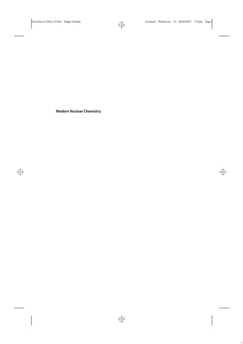 Modern Nuclear Chemistry