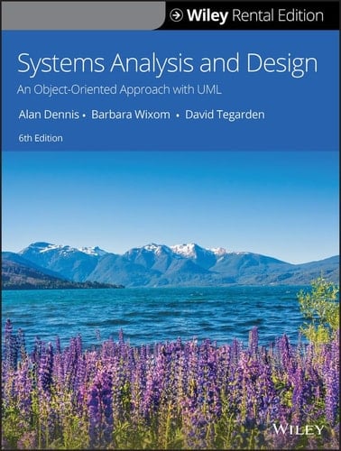 Systems Analysis and Design An Object-Oriented Approach with UML