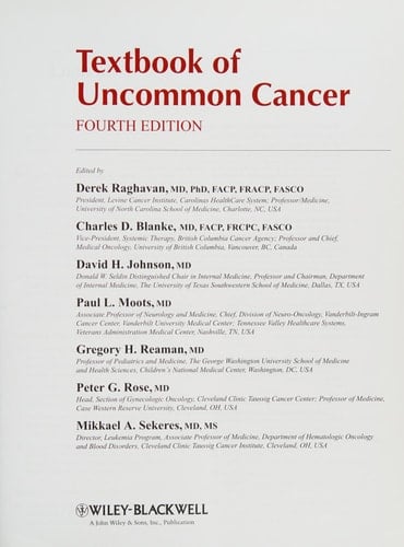 Textbook of Uncommon Cancer