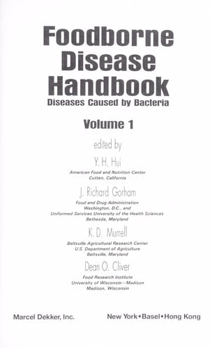 Foodborne Disease Handbook: Diseases caused by bacteria