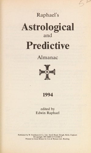 Raphael's Astrological Almanac 1994