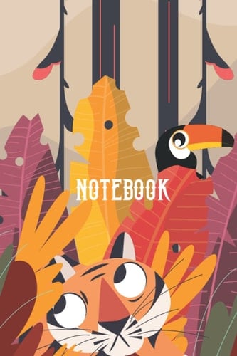 Animal print Notebook: Animals Journal - Animal Lovers and Gifts for Kids/Children - Bird and Tree Journal - 6 x 9 120 Paged Lined Notebook