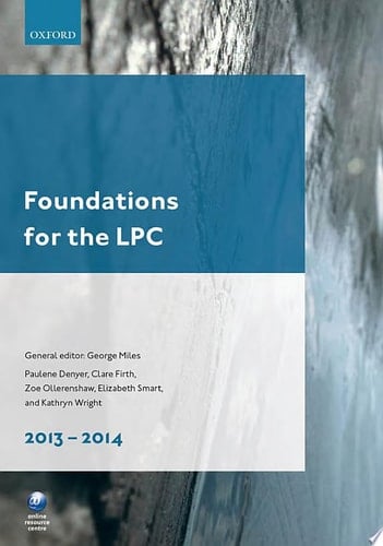 Foundations for the LPC 2013-14