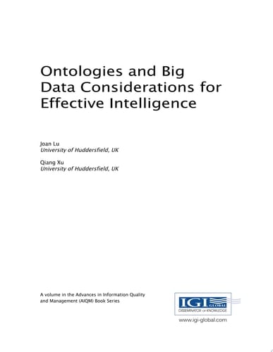 Ontologies and Big Data Considerations for Effective Intelligence