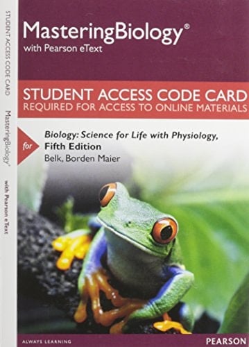 Biology Science for Life With Physiology, Pearson Etext