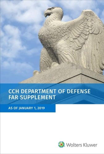 Department of Defense Far Supplement (Dfars) As of January 1, 2019
