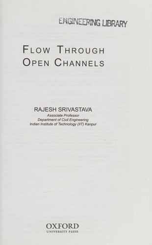 Flow Through Open Channels (Oxford Higher Education)