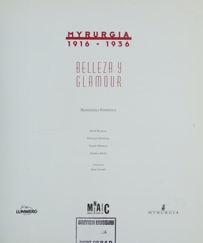 Myrurgia: Belleza y Glamour, 1916-1936 (Spanish Edition)