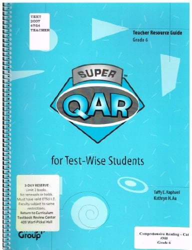 Super Qar for Test-Wise Students Grade 6 Teacher Guide
