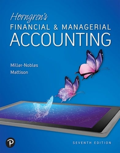 Horngren's Financial & Managerial Accounting (Pearson+)