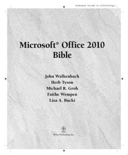 Office 2010 Bible