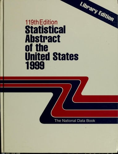 Statistical Abstract of US 1999