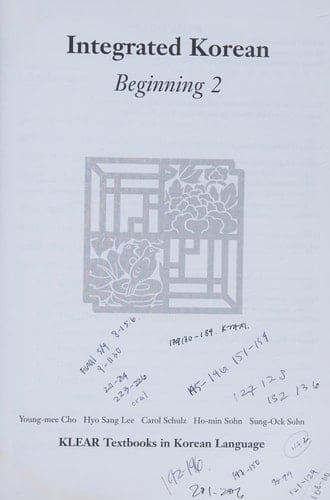 Integrated Korean Beginning 2