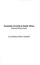 Economic Growth in South Africa: Selected Policy Issues (Contemporary South African Debates)