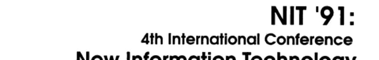 NIT' 91 4th International Conference, New Information Technology for Library and Information Professionals, Educational Media Specialists and Technologists, December 2-4, 1991, National Széchényi Library, Budapest, Hungary