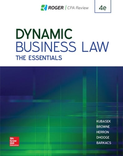 Dynamic Business Law The Essentials