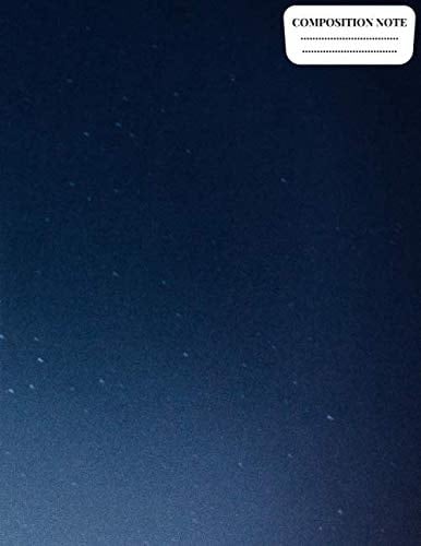 COMPOSITION NOTE: Cute Notebook Wide Ruled Blank, Paperback, School Home, Writing Notes, Journal.