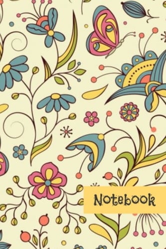 Vintage floral notebook: Quirky style