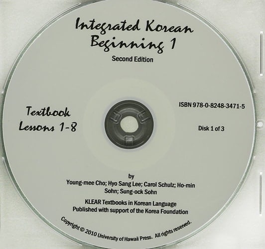 Integrated Korean: Beginning 1--Textbook, Workbook