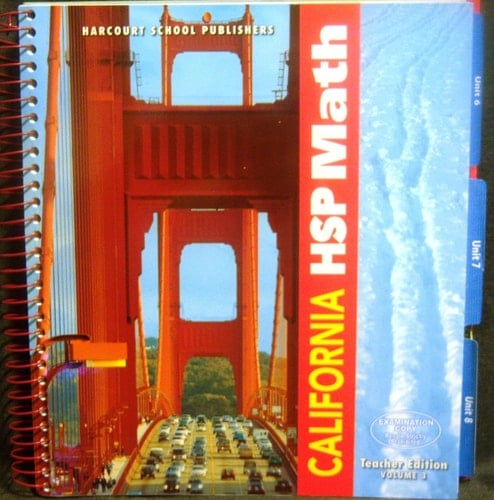 California Harcourt School Publishers Math