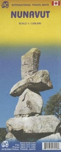 Nunavut Travel map ITMB