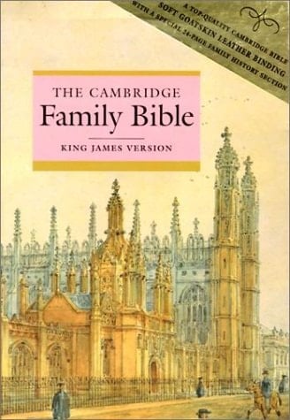 KJV Cambridge Family Bible (Pres Ref Ed with Family History pages) Goatskin leather KFAM2