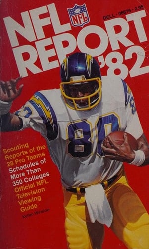 NFL Report '82 Scouting Reports of the 28 Pro Teams, Schedules of More Than 350 Colleges, Official NFL Television Guide